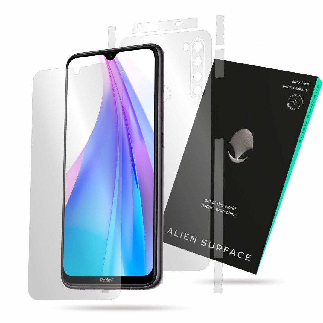 Folie Alien Surface, compatibila cu Xiaomi Redmi Note 8T, protectie ecran, spate, laterale