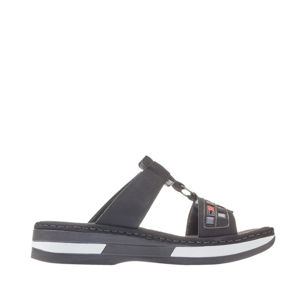 Sandale dama Rieker Nikkie, Negru