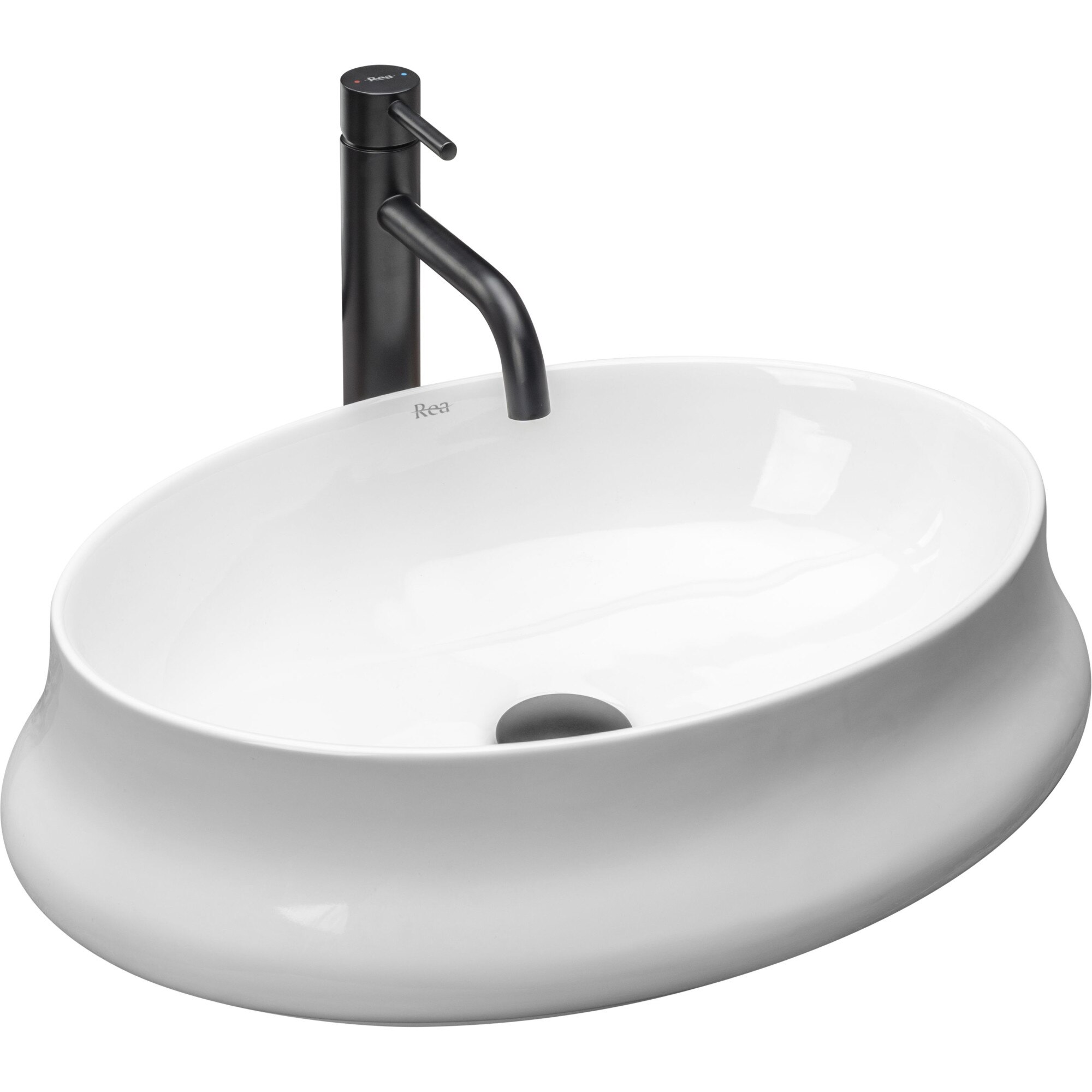 Lavoar Angela White, montaj pe blat, 52.5x31.5 cm, ceramica sanitara