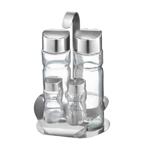 Set condimente Ambition 5 piese (ulei,otet,piper,sare) Lindi