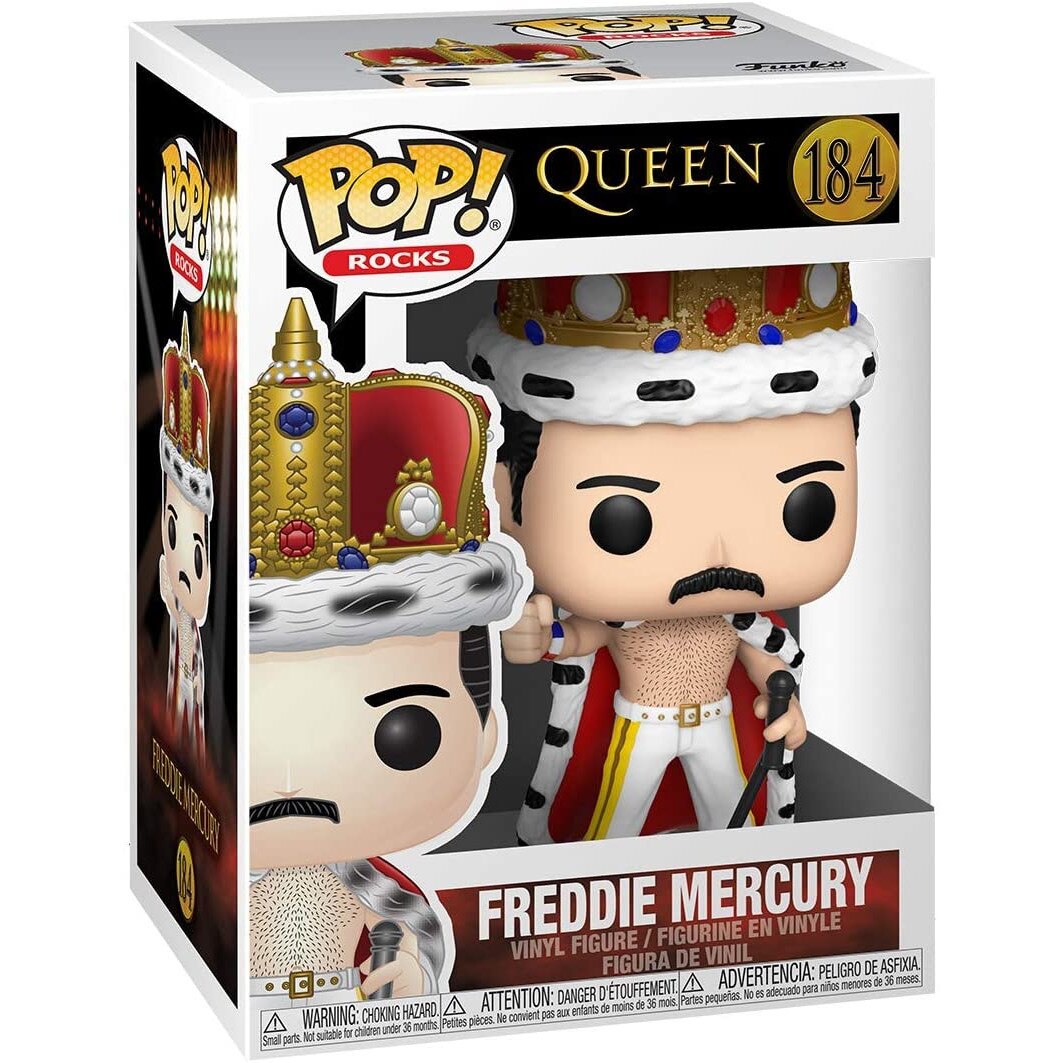 Desperate cash register Paralyze Figurina - Queen - Freddie Mercury King, Alb, 9.5 cm - eMAG.ro