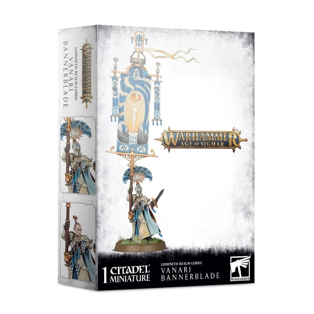 Pachet Miniatura Warhammer Age of Sigmar, Games Workshop, Luminenth Realm Lords Vanari Bannerblade, 1 miniatura