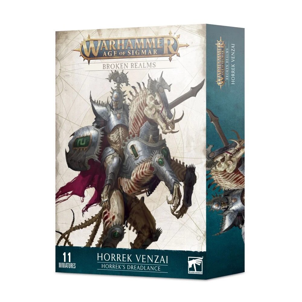 Pachet Miniaturi Warhammer Age of Sigmar, Games Workshop, Broken Realms, Horrek Venzai Horrek's Dreadlance, 11 miniaturi