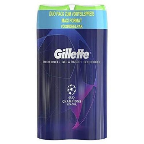 Set Gillette Fusion5 Gel de ras impotriva iritatiilor 2x200