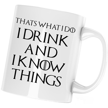 Cana Game of Thrones I Drink And I Know Things, alba, 330 ml Cana Game of Thrones I Drink And I Know Things, alba, 330 ml