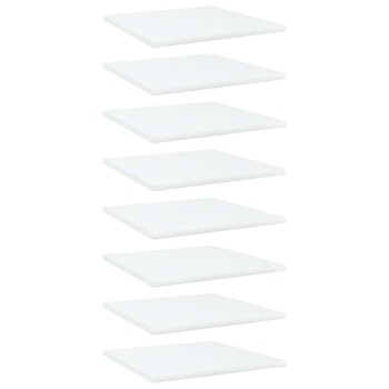 Set de 8 rafturi de biblioteca, vidaXL, 40 x 40 x 1.5 cm, Alb Set de 8 rafturi de biblioteca, vidaXL, 40 x 40 x 1.5 cm, Alb