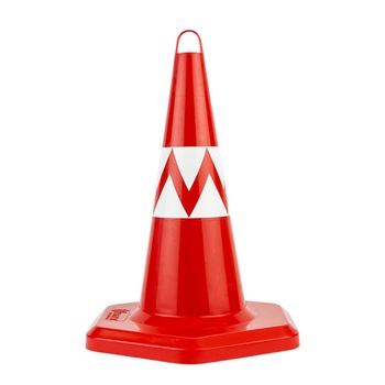 Con de trafic 500 mm, plastic, nereflectorizant Con de trafic 500 mm, plastic, nereflectorizant