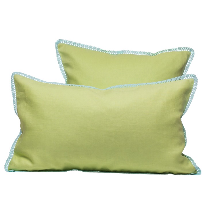 Husa perna in premium, fistic, 40X40cm