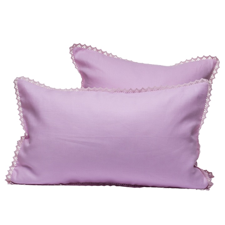 Husa perna in premium, baby rose, 30X50cm