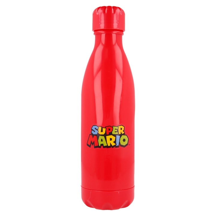 Kulacs kupakkal Super Mario, 660 ml, Piros