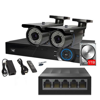Kit IP 2 Camere Color Varifocale 2.8-12mm AKU SUPER CLEAR HD 2 MP cu NVR 4 canale FULL HD 1080P 5MP, SWITCH, HDD 1TB, Supraveghere video 50m infrarosu, cu vizualizare pe telefon mobil tableta desktop AK9922 Kit IP 2 Camere Color Varifocale 2.8-12mm AKU SUPER CLEAR HD 2 MP cu NVR 4 canale FULL HD 1080P 5MP, SWITCH, HDD 1TB, Supraveghere video 50m infrarosu, cu vizualizare pe telefon mobil tableta desktop AK9922