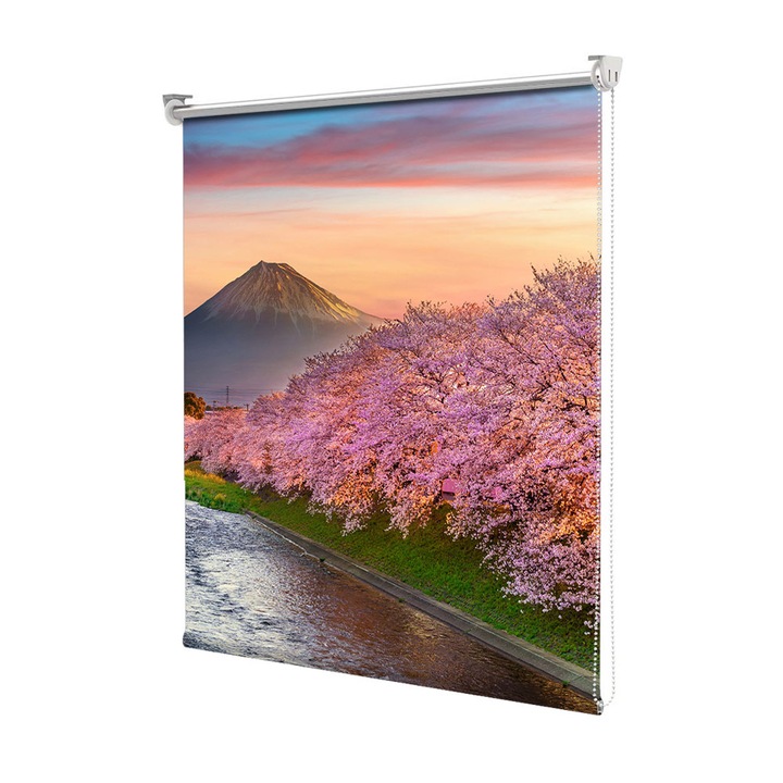 Roleta Art Shade tip Jaluzea cu Rulou si sistem inclus, Art Star, Natura roz, Decoratiuni, Latime 55 cm x Inaltime 130 cm