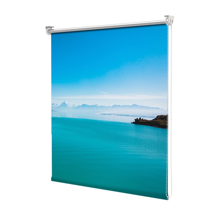 Roleta Art Shade tip Jaluzea cu Rulou si sistem inclus, Art Star, Albastru intens, Decoratiuni, Latime 170 cm x Inaltime 130 cm