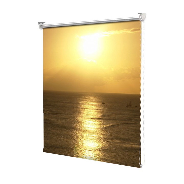 Roleta Art Shade tip Jaluzea cu Rulou si sistem inclus, Art Star, Apus in Hawaii, Decoratiuni, Latime 50 cm x Inaltime 130 cm