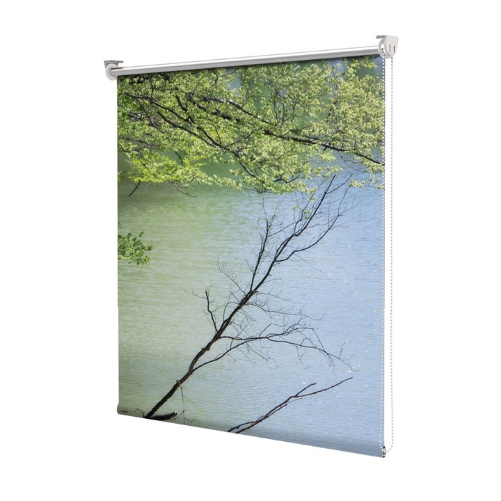Roleta Art Shade tip Jaluzea cu Rulou si sistem inclus, Art Star, Arbust pe apa, Decoratiuni, Latime 45 cm x Inaltime 130 cm