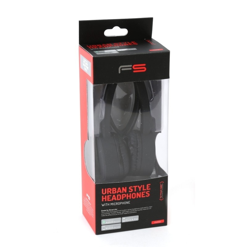 Casti audio pliabile cu microfon Freestyle FH3920B, negru