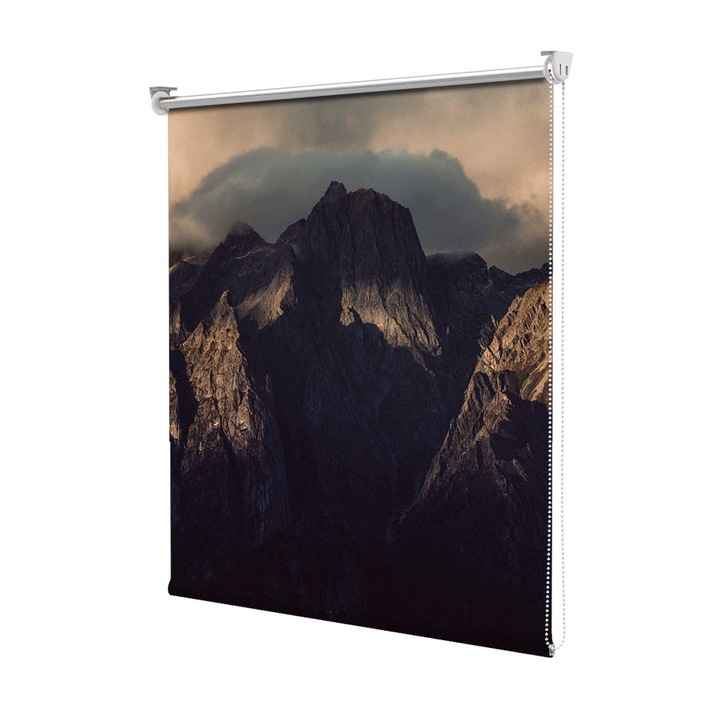 Roleta Art Shade tip Jaluzea cu Rulou si sistem inclus, Art Star, Munti stancosi, Decoratiuni, Latime 55 cm x Inaltime 130 cm