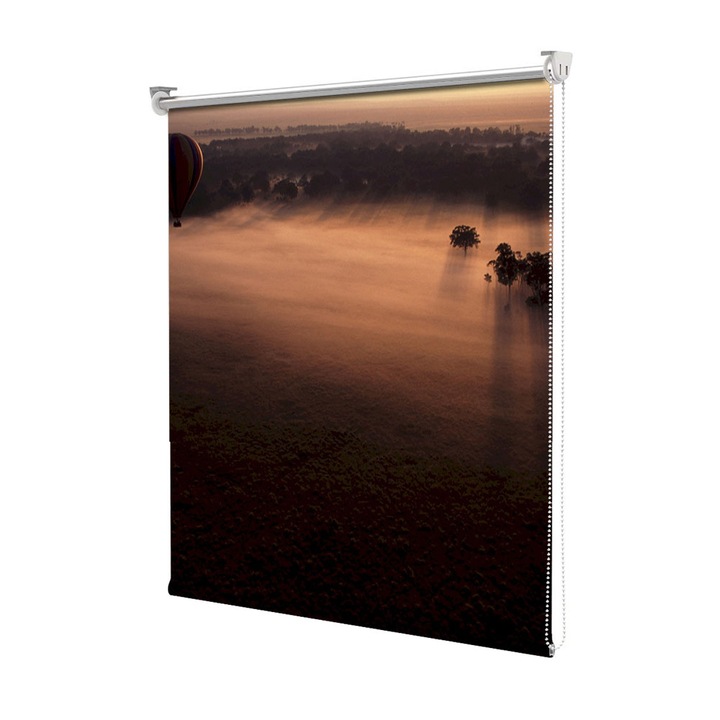 Roleta Art Shade tip Jaluzea cu Rulou si sistem inclus, Art Star, Dimineata pe racoare, Decoratiuni, Latime 45 cm x Inaltime 130 cm