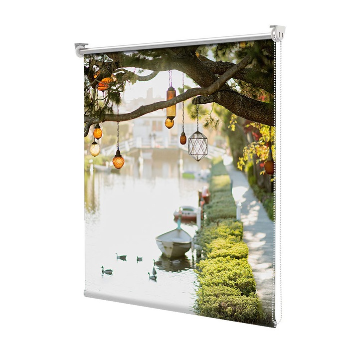 Roleta Art Shade tip Jaluzea cu Rulou si sistem inclus, Art Star, Rau amenajat, Decoratiuni, Latime 45 cm x Inaltime 130 cm