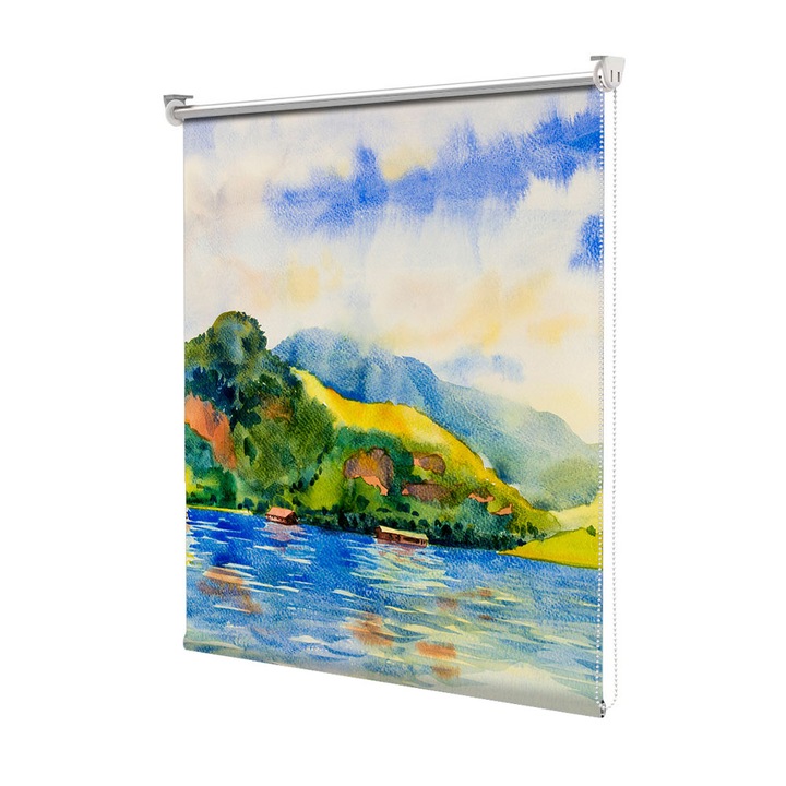 Roleta Art Shade tip Jaluzea cu Rulou si sistem inclus, Art Star, Priveliste pictata, Decoratiuni, Latime 55 cm x Inaltime 130 cm