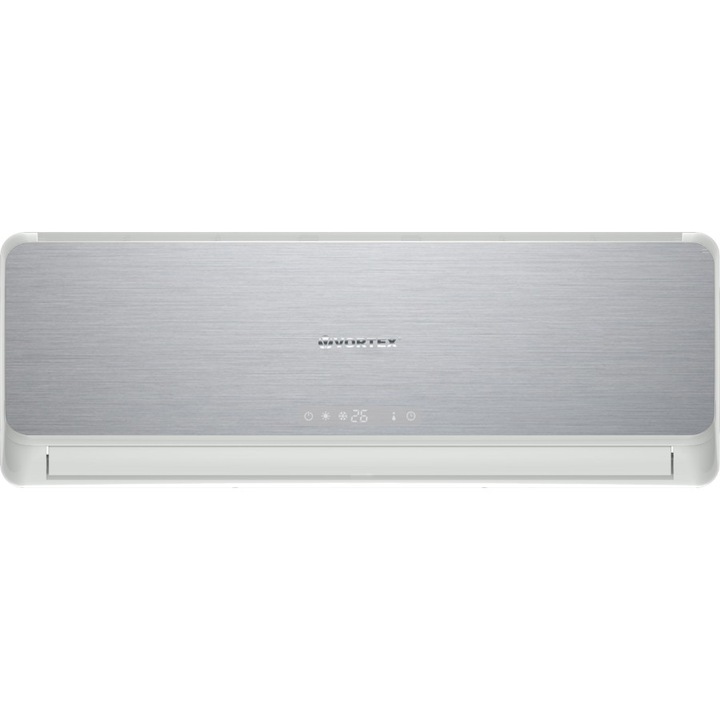 Aer conditionat Vortex VAI1220FJSVW, 12000 BTU, A++, Dezumidificare, Anti-Fungus, Turbo, Sleep, Autorestart, Wi-Fi, Silver Design, Kit de instalare