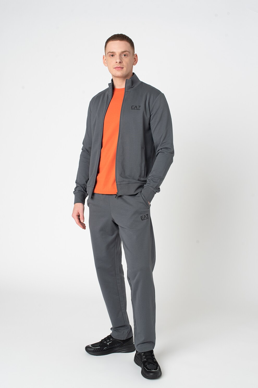 EA7, Trening cu logo, Gri inchis, M