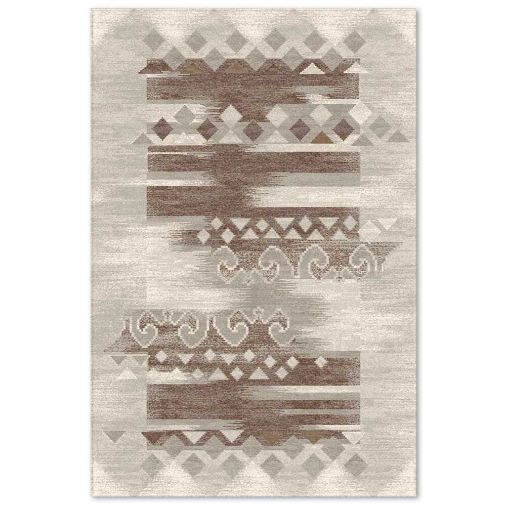 Covor sintetic Delta 8404-1-43255, 060x110cm, Bej, Model modern