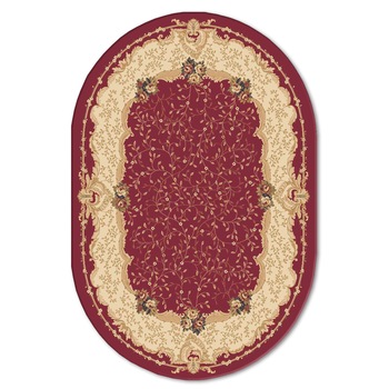 Covor sintetic Atlas 3024-2-41355 , 060x110cm, Bordeaux / Bej, Model clasic floral Covor sintetic Atlas 3024-2-41355 , 060x110cm, Bordeaux / Bej, Model clasic floral