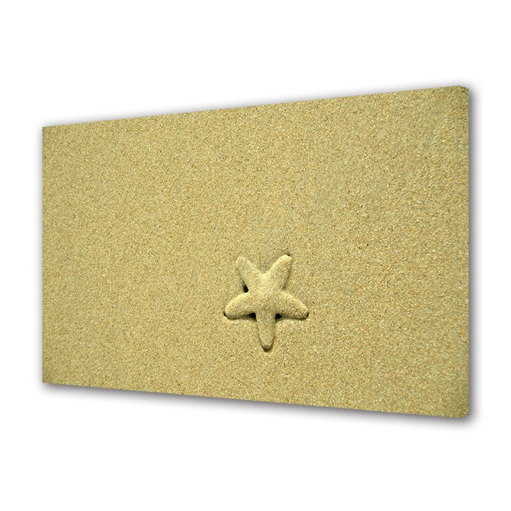 Tablou Canvas Animale Stea de mare in nisip, 70 x 100 cm