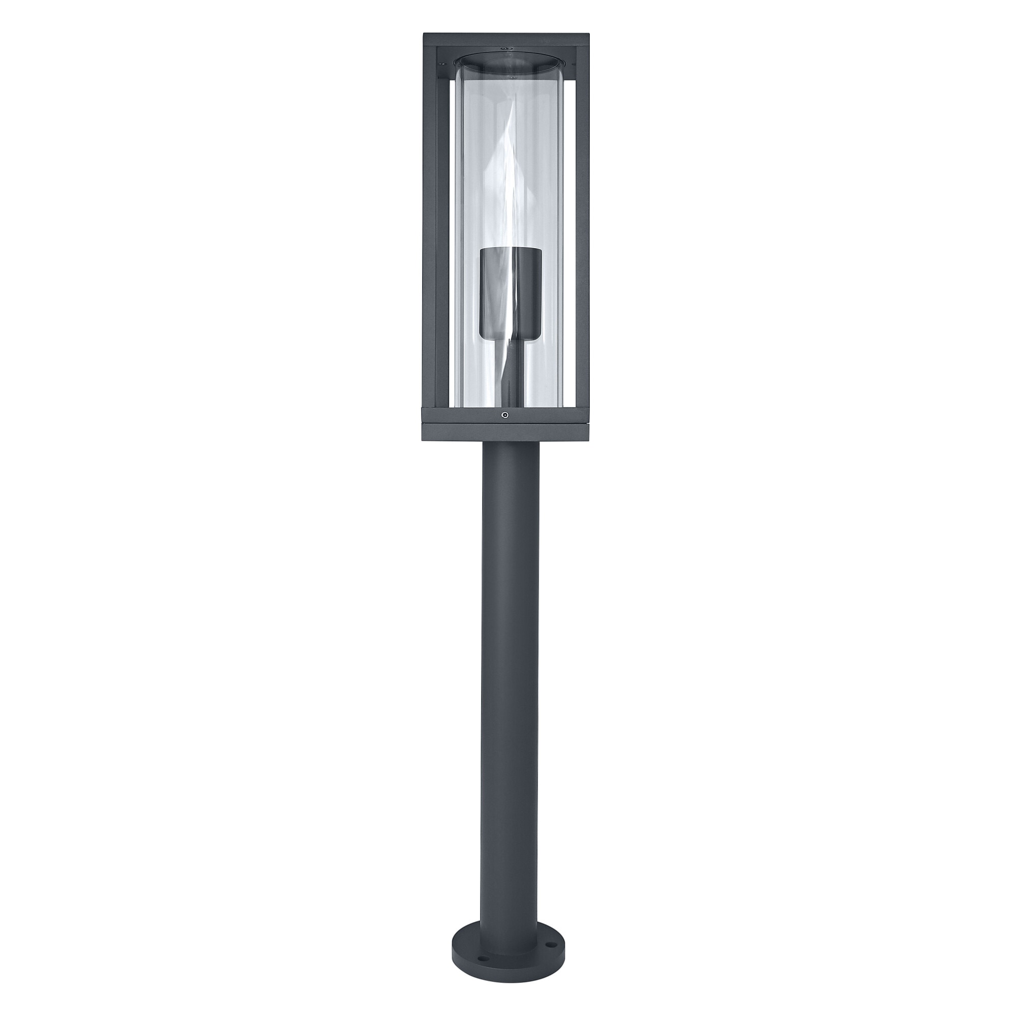 Stalp de exterior Ledvance Endura Frame, E27, 60W, IP44, Aluminiu, Gri inchis, 60 cm