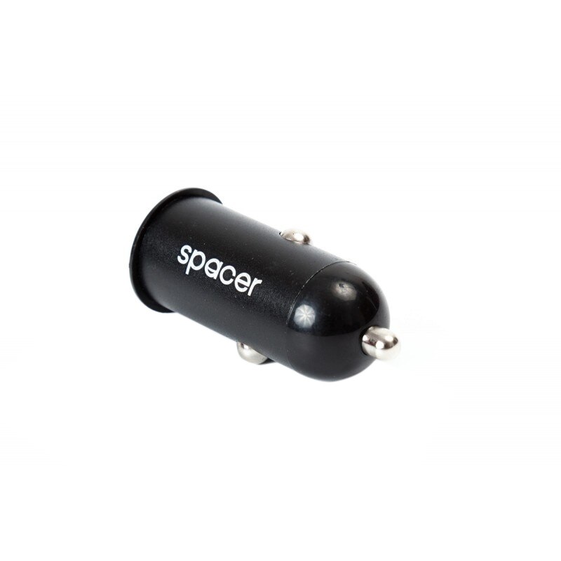 Incarcator auto Spacer, 1xUSB, Black