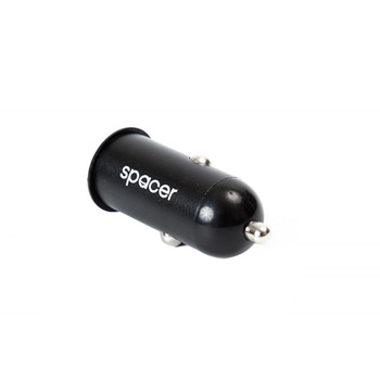 Incarcator auto Spacer, 1xUSB, Black Incarcator auto Spacer, 1xUSB, Black