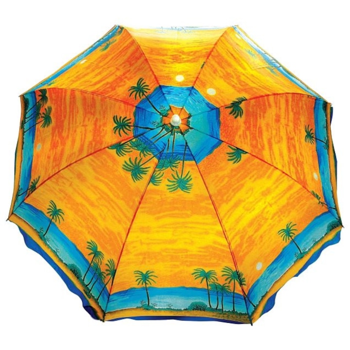 Плажен чадър Gerdani BG, 1.85m, жълт