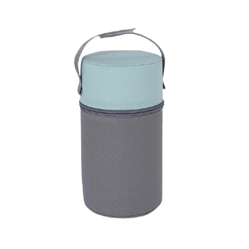 Izolator pentru biberoane, gri cu turcoaz, 200 ml