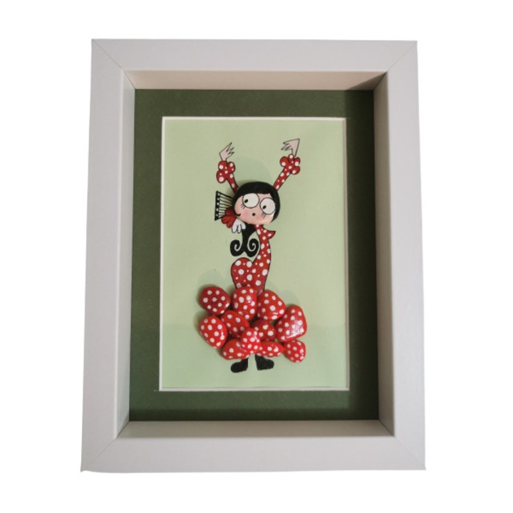 Tablu Dansatoare flamenco, 22x18 cm