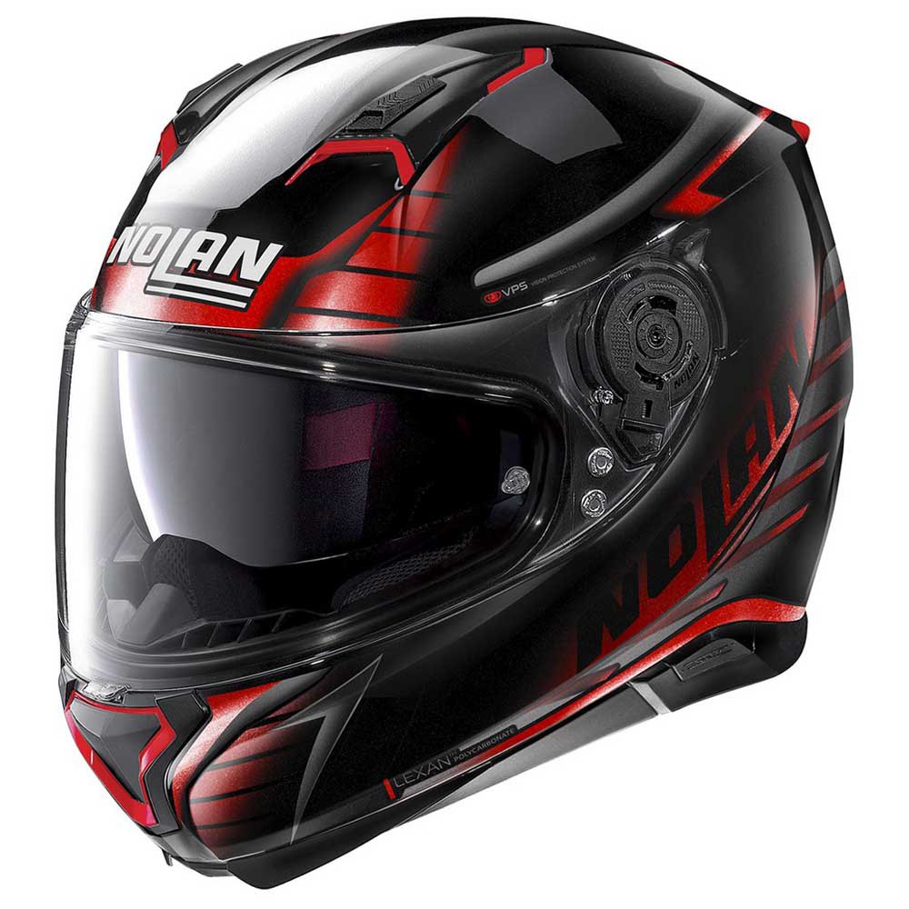 Casca moto Nolan, N87 Aulicus N-com, Negru/Rosu