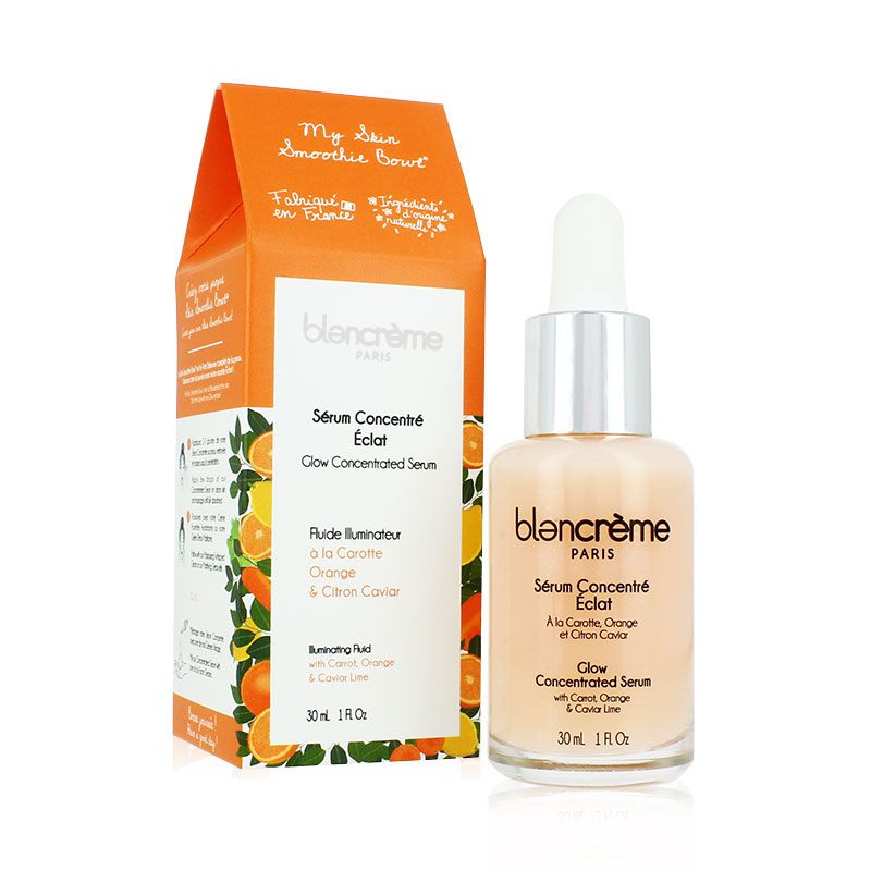 Ser concentrat iluminator Blancreme, ulei de morcovi, extract de portocale si caviar, 30 ml