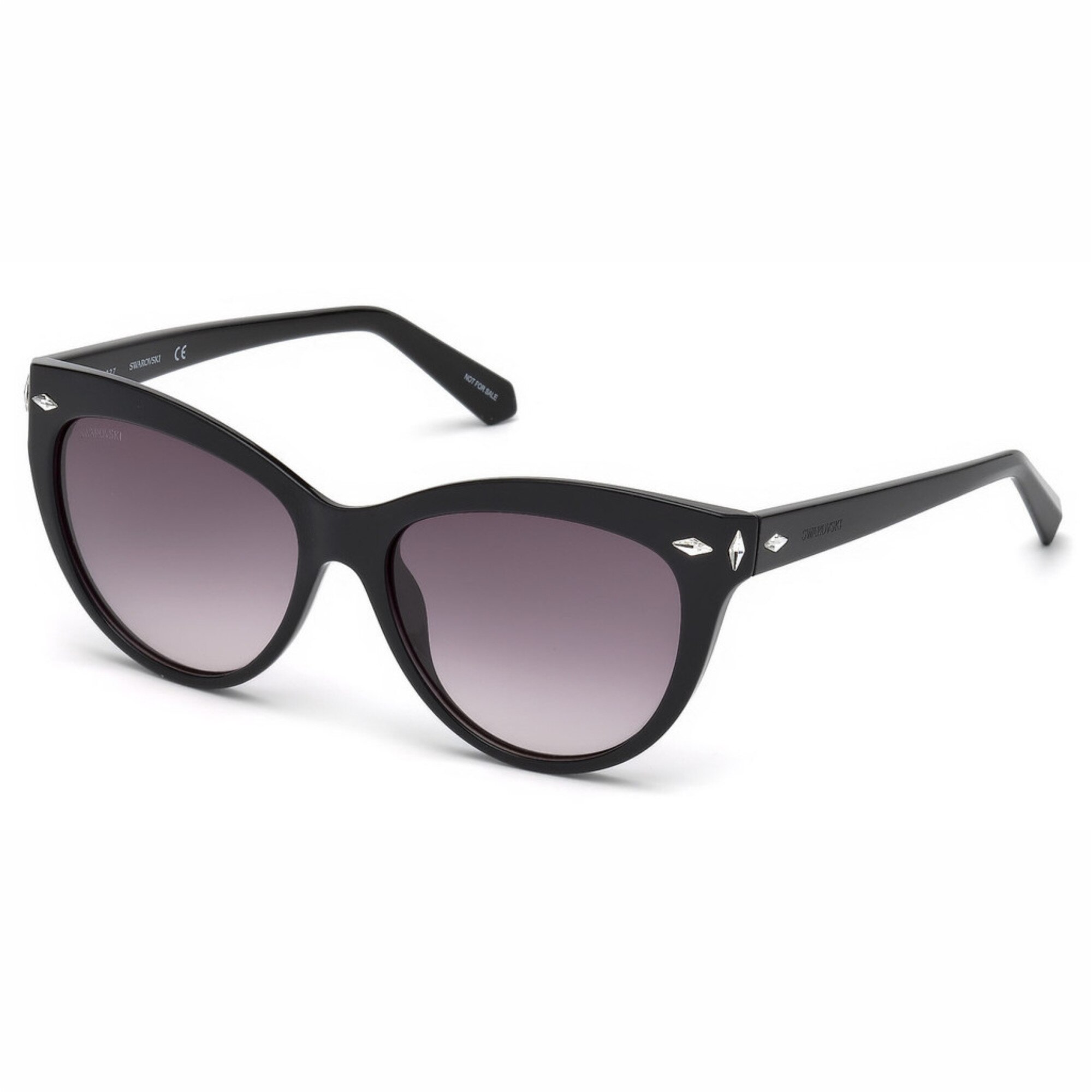 Ochelari de soare dama Cat Eye Shiny Black/Smoke Degrade SK0176/S-01B