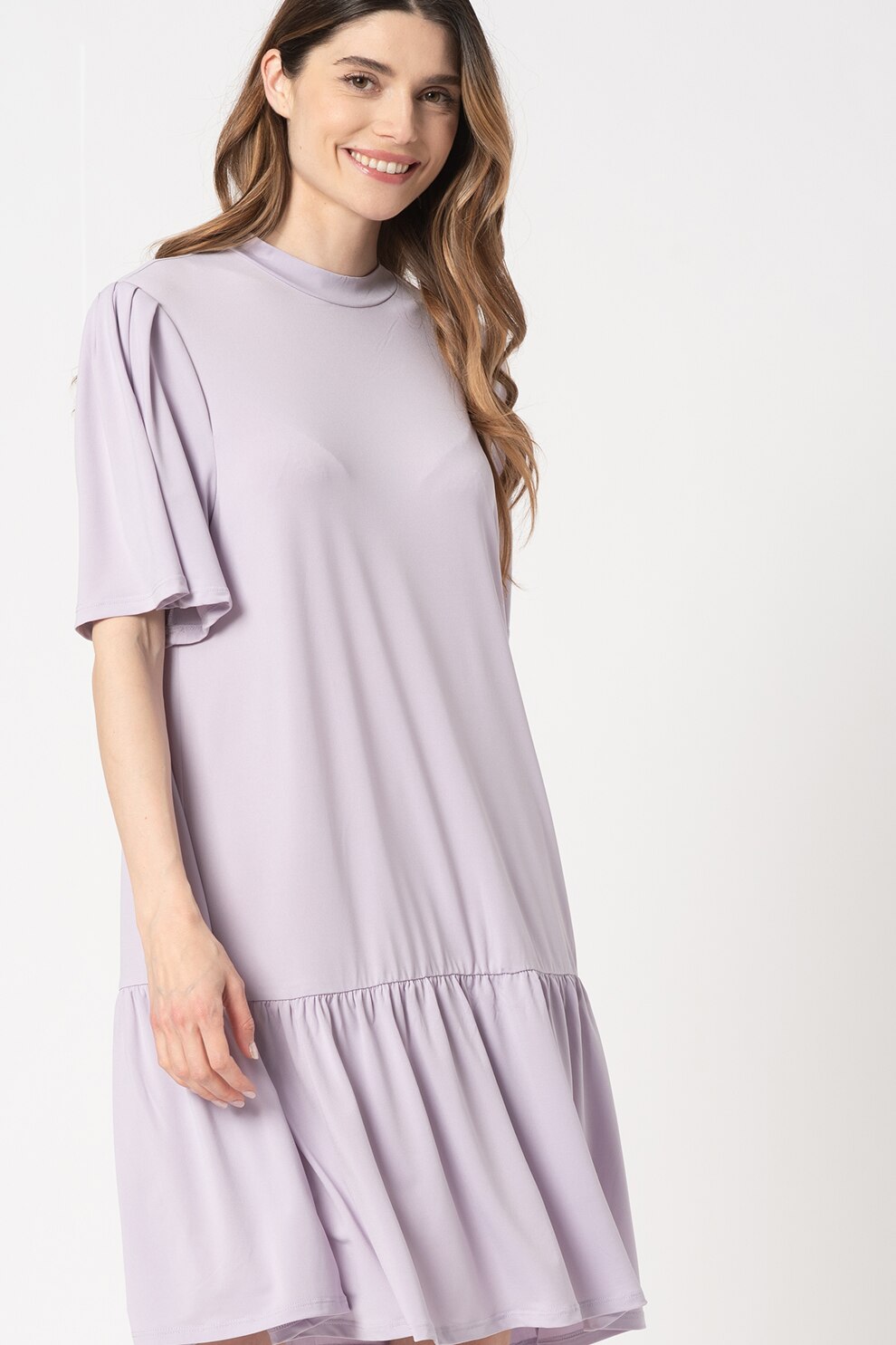 ICHI, Rochie-tricou lejera Lucina, Lila