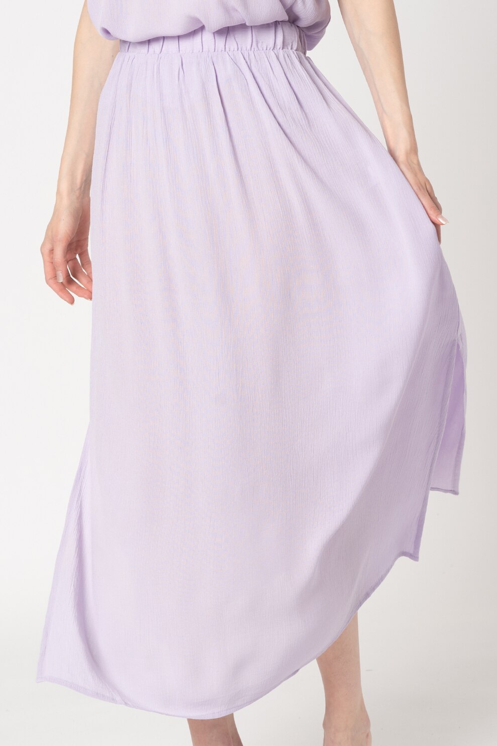 ICHI, Fusta evazata cu slituri laterale Marrakech, Lila