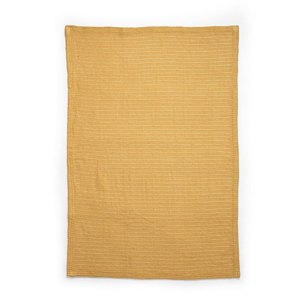 Patura tricotata Elodie Details Cellular Blanket Gold, 100 x 75 cm