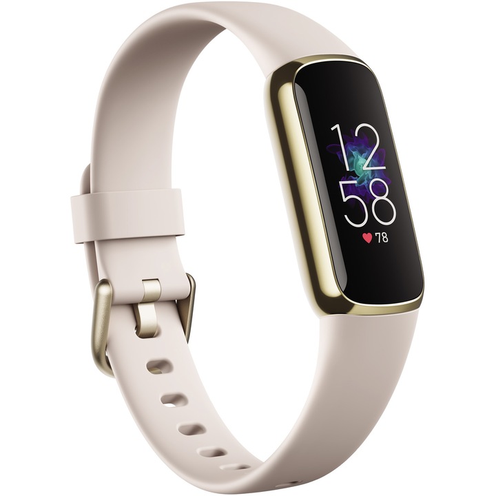 Фитнес гривна Fitbit Luxe,Gold/White