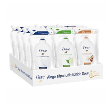 Set Dove 12 x Rezerva Sapun Lichid 6 x Rezerva Sapun Lichid Dove Original 500ml, 3 x Rezerva Sapun Lichid Dove Fresh Touch 500ml, 3 x Rezerva Sapun Lichid Dove Shea Butter 500ml Set Dove 12 x Rezerva Sapun Lichid 6 x Rezerva Sapun Lichid Dove Original 500ml, 3 x Rezerva Sapun Lichid Dove Fresh Touch 500ml, 3 x Rezerva Sapun Lichid Dove Shea Butter 500ml
