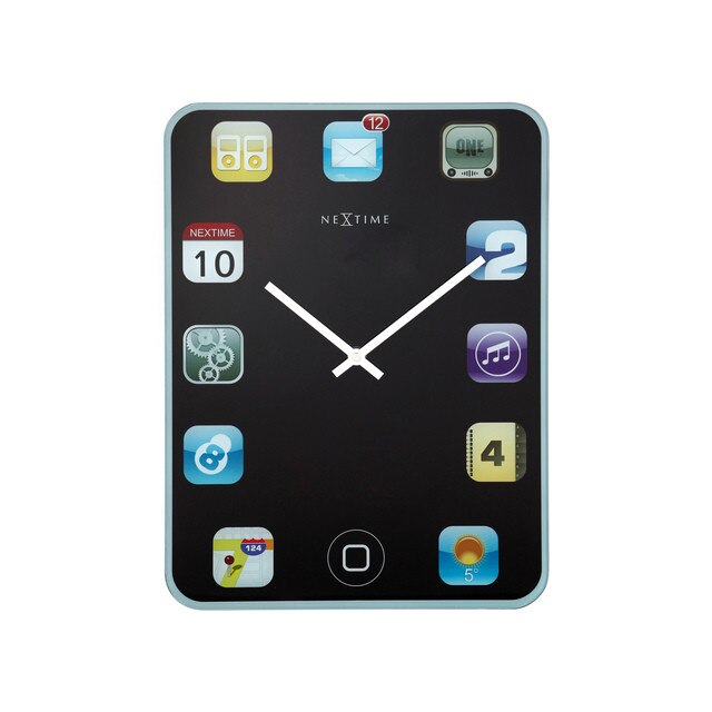 Ceas de perete, NeXtime, 43 cm, Negru