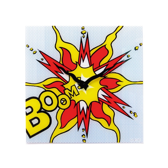 Ceas de perete, NeXtime, Cuckey, 30.5x33cm, lemn, Multicolor