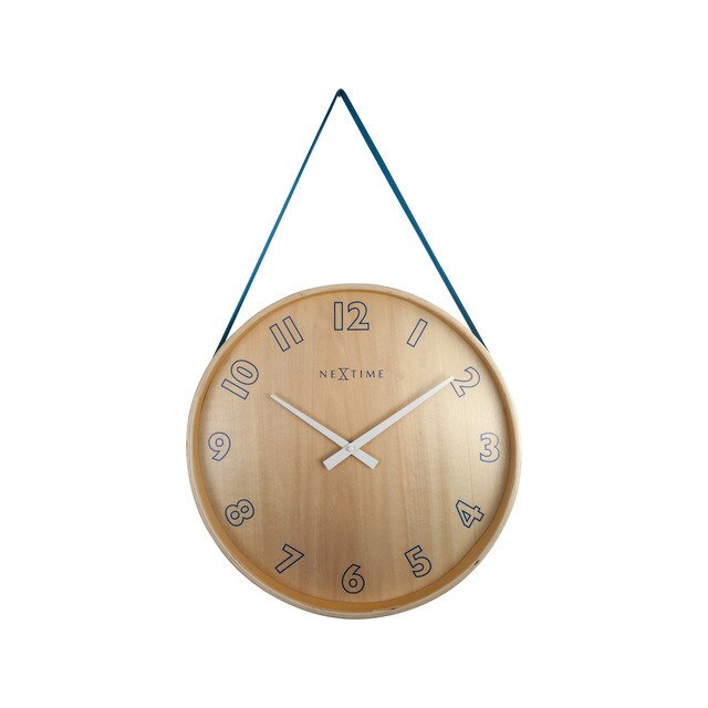 Ceas de perete, NeXtime, 30 cm, maro, cupru