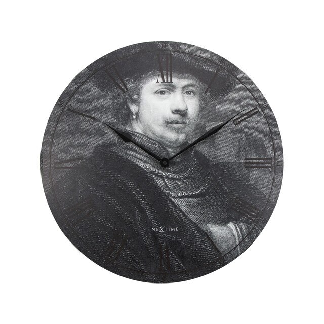 Ceas de perete , NeXtime, Dome, 35 cm, Negru