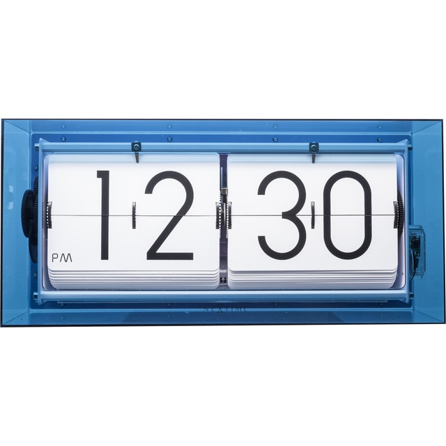 Ceas desteptator, NeXtime, plastic, albastru, 30 cm