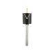 Ceas de perete, NeXtime, 40x10 cm, plastic, negru