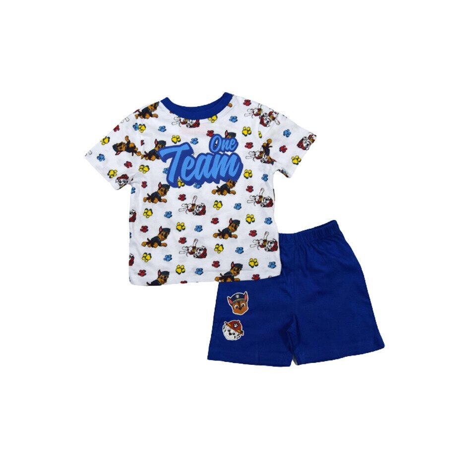 Pijama maneca scurta, Paw Patrol, One Team, albastra